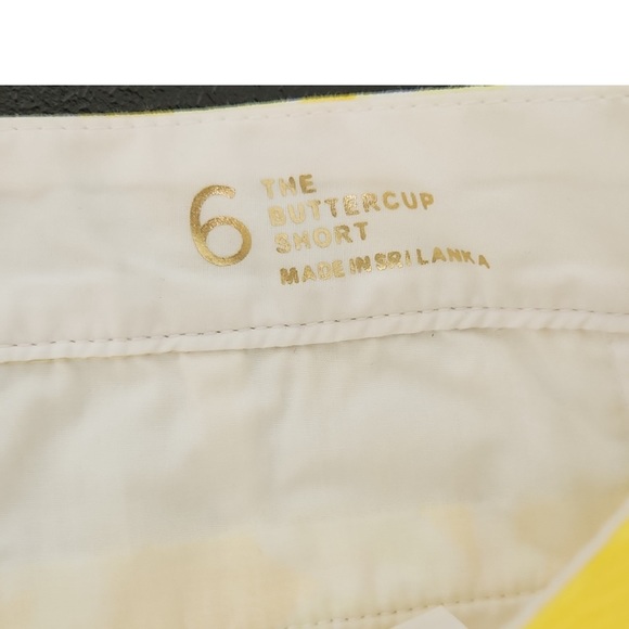 Lilly Pulitzer Buttercup Short Dandelion Banana Daiquiri size 6 NWOT - Picture 5 of 5